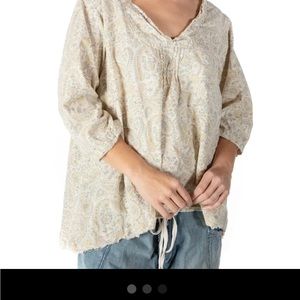 Magnolia Pearl Block print Bondi Blouse - Fleuri